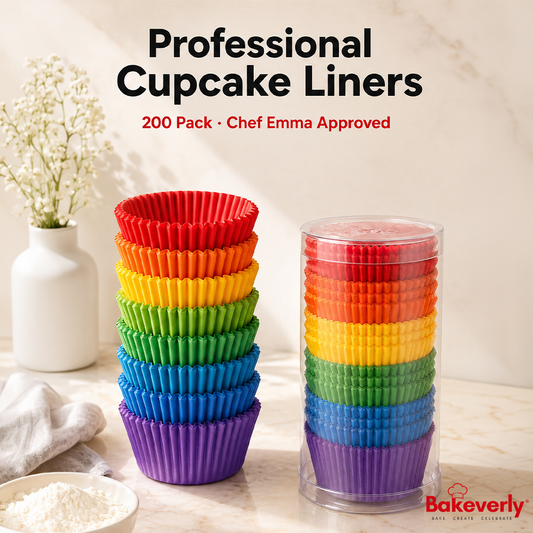 Professional Cupcake Liners — 200 Pack