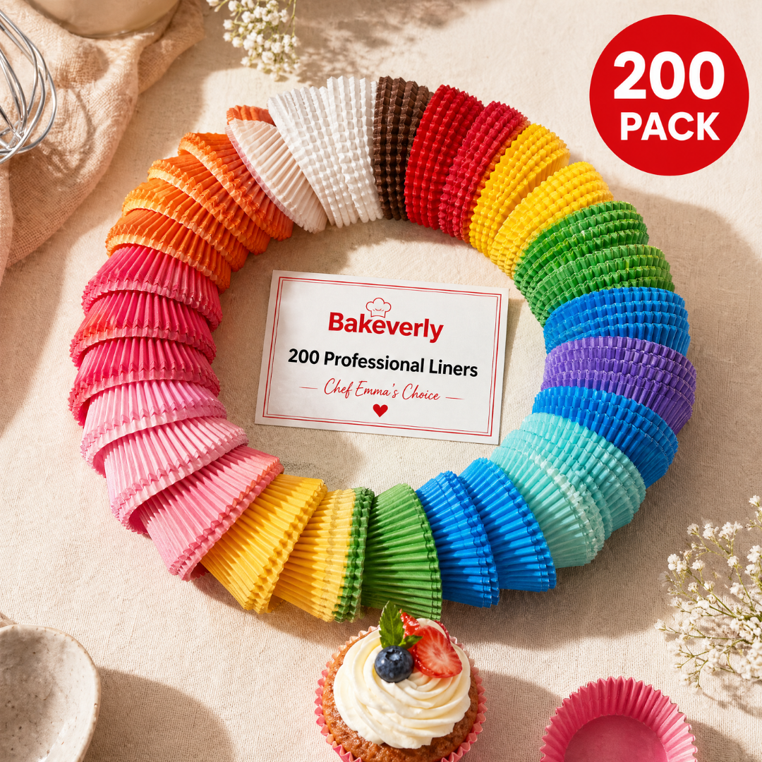 Professional Cupcake Liners — 200 Pack